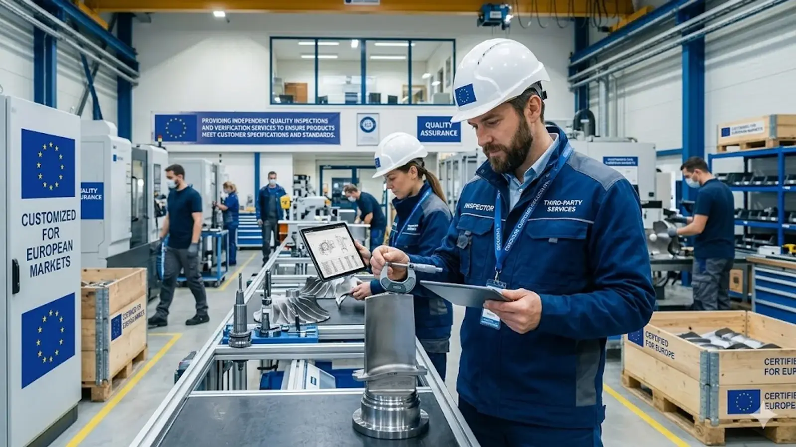 Third-party quality inspection on the production line